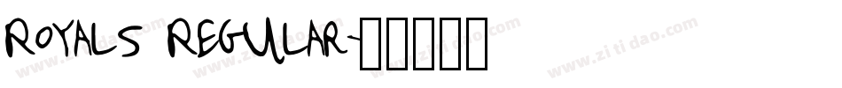 Royals Regular字体转换